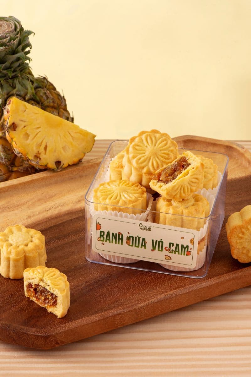 Hộp bánh dứa vỏ cam - 240gr