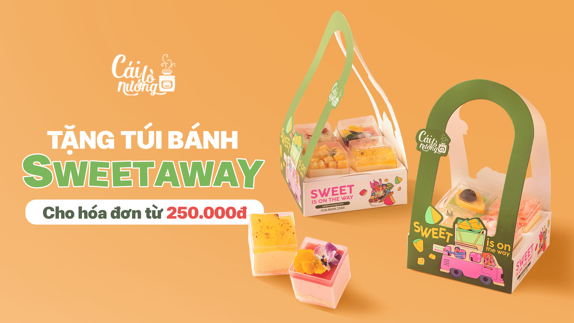 Tặng túi SweetAway cho hóa đơn từ 250K