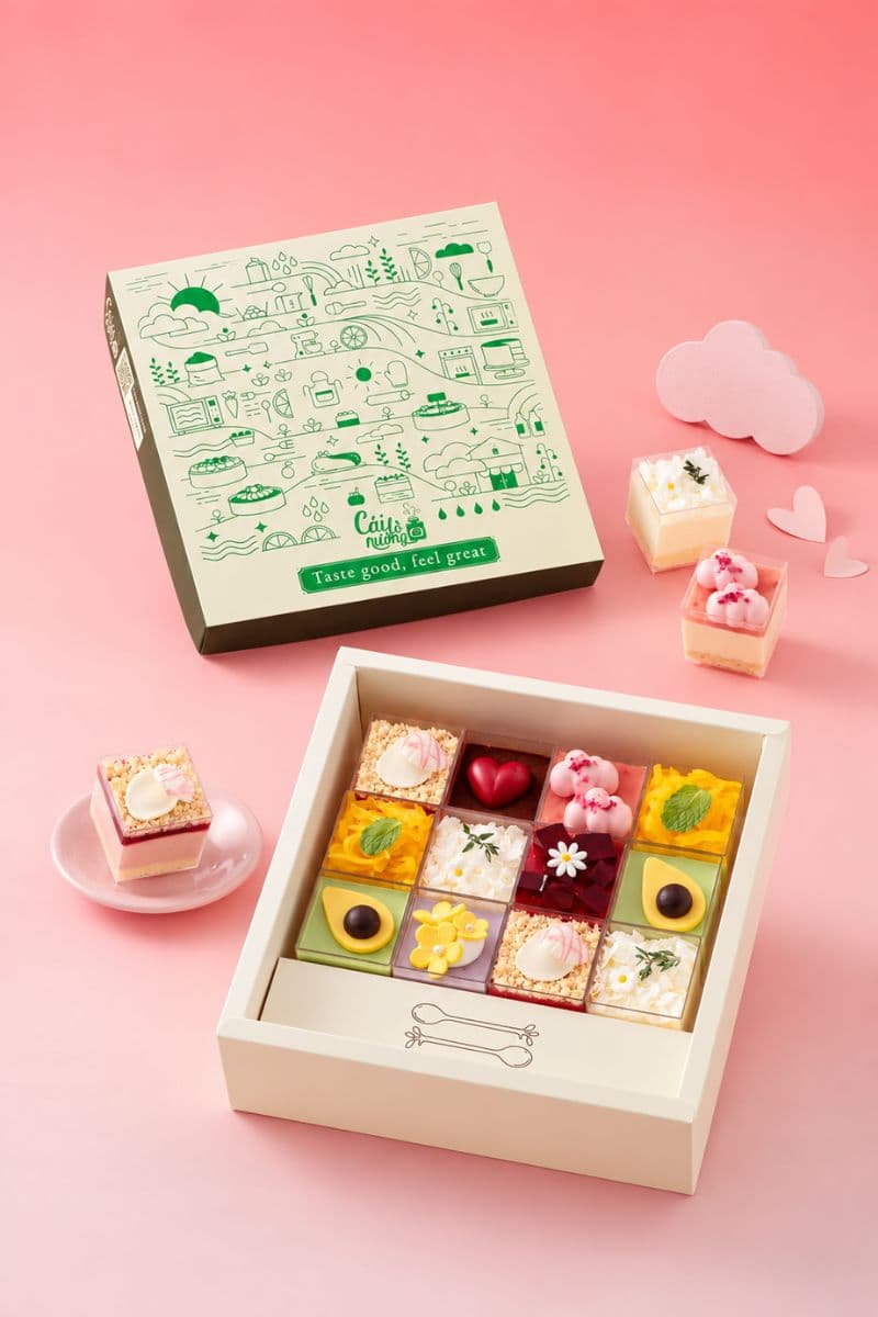 Hộp Sweetbox Signature Green (Xanh) 12