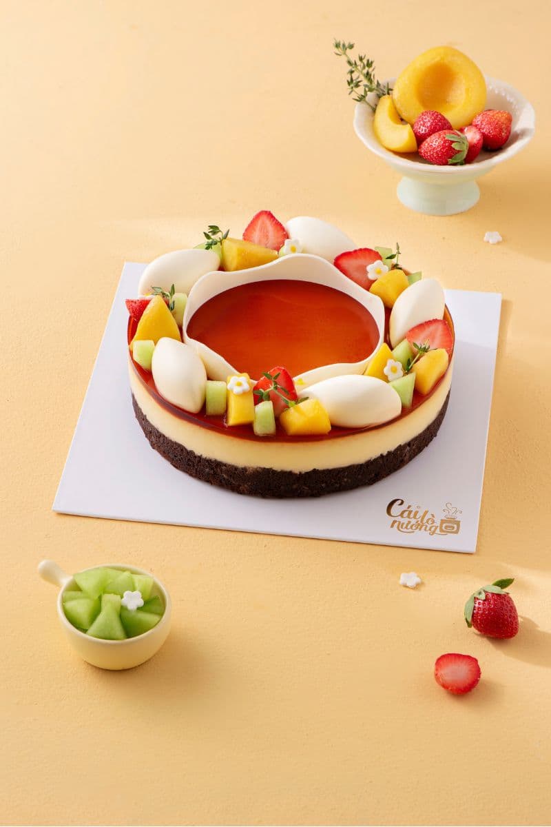 Bánh Flan Gato Fruit & Pins