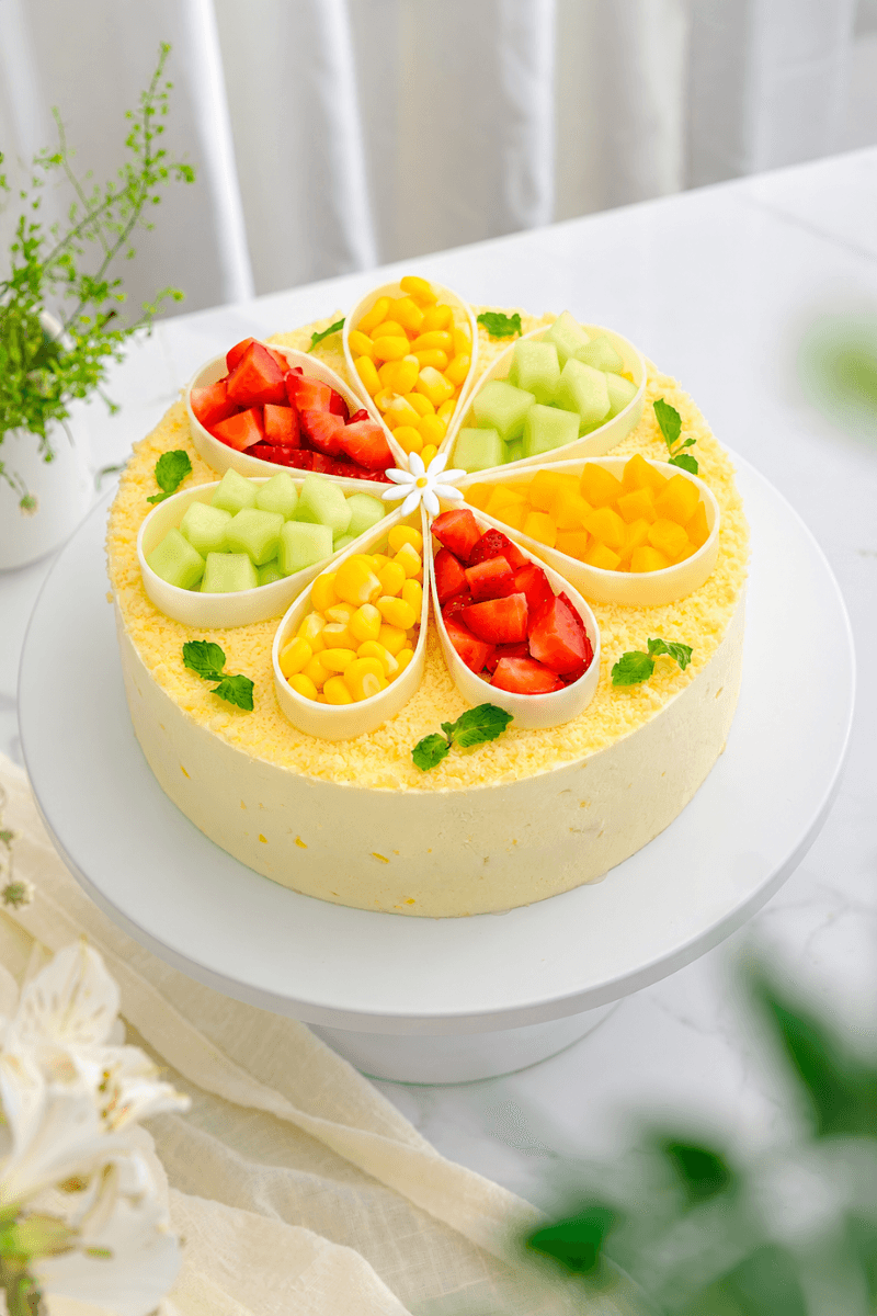 Delicate Bloom – Bánh Kem Bắp 30cm