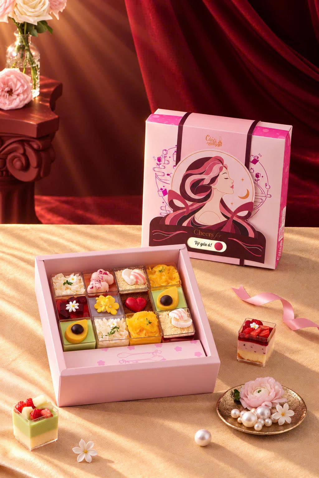 Hộp Sweetbox Signature Pink (Hồng) 12