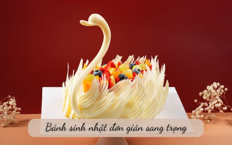 Các mẫu bánh sinh nhật đơn giản sang trọng, bánh kem cao cấp