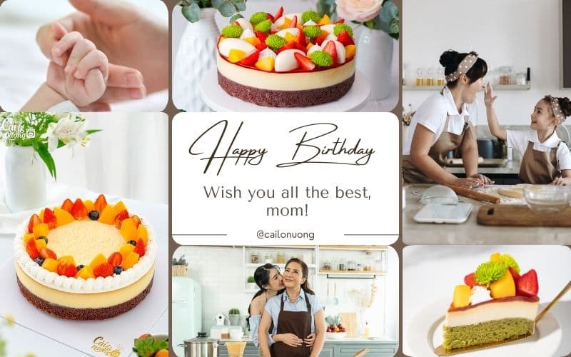 Mẫu bánh sinh nhật đơn giản cho mẹ – Tri ân đấng sinh thành