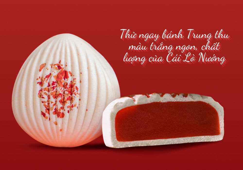 Thử ngay bánh Trung thu màu trắng ngon, chất lượng của Cái Lò Nướng