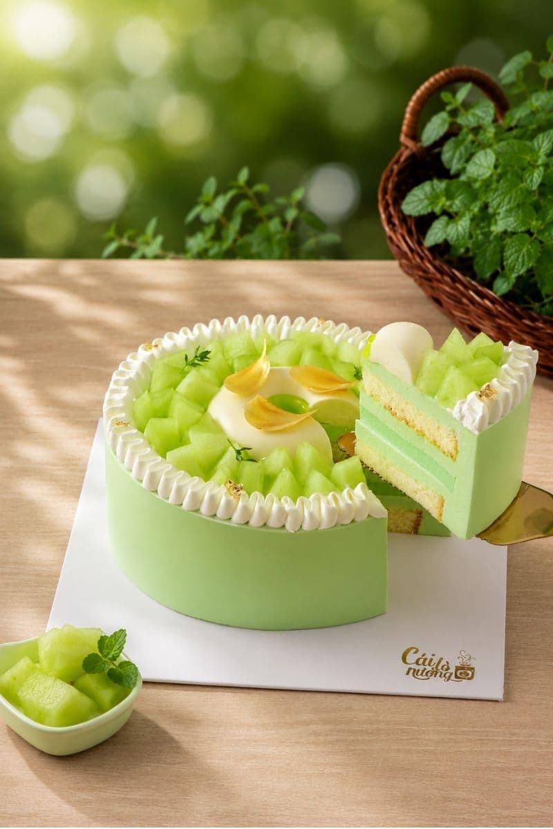 Bánh Mousse Dưa Lưới Minty