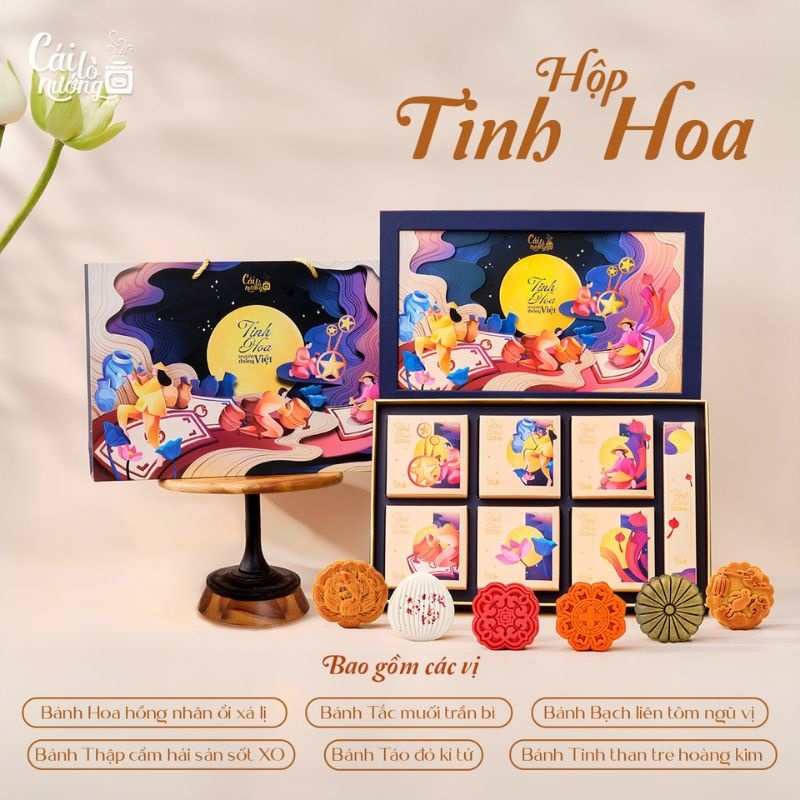 Hộp Trung thu Tinh Hoa của tiệm Cái Lò Nướng