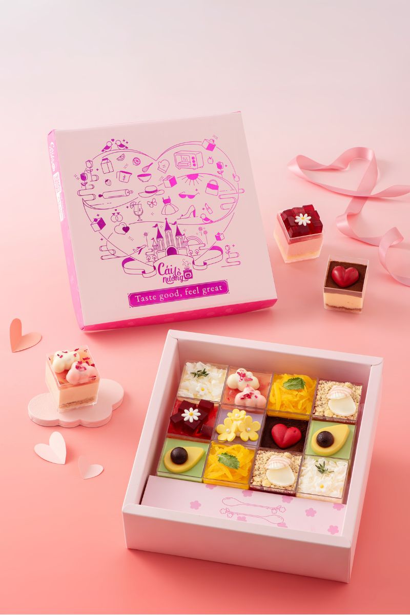 SWEETBOX SIGNATURE (Hồng) - Hộp 12 vị