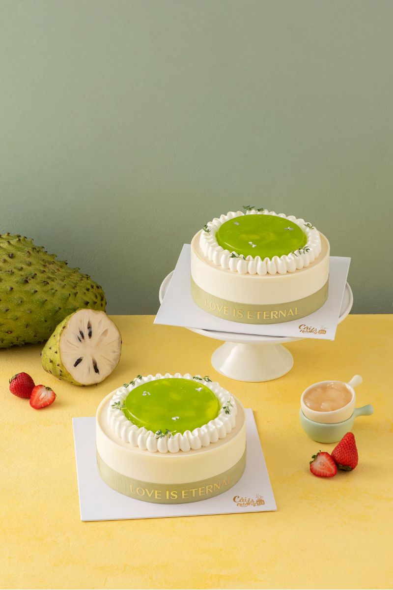 Tropical Green - Mousse Mãng Cầu Dâu Tây