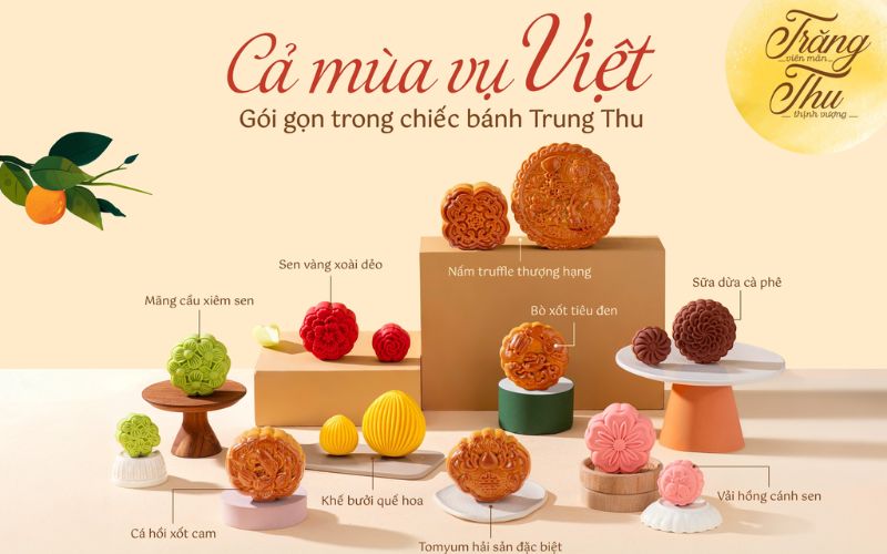 Các vị bánh trung thu biếu độc quyền, mới lạ tại Cái Lò Nướng 