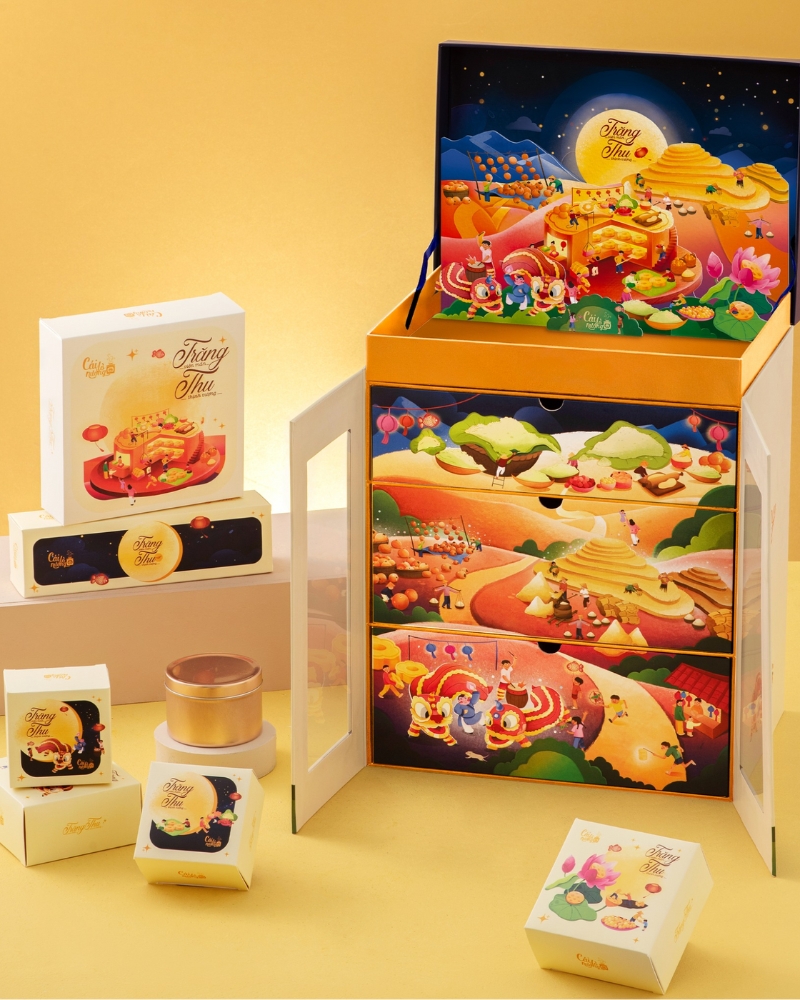 Hộp THỊNH VƯỢNG thể hiện đẳng cấp và sự trân trọng trong từng món quà biếu