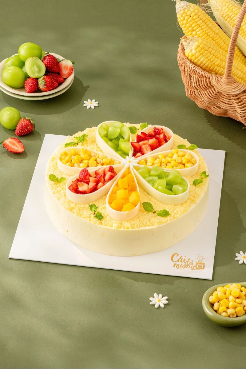 Delicate Bloom (short) - Bánh kem Bắp Dâu