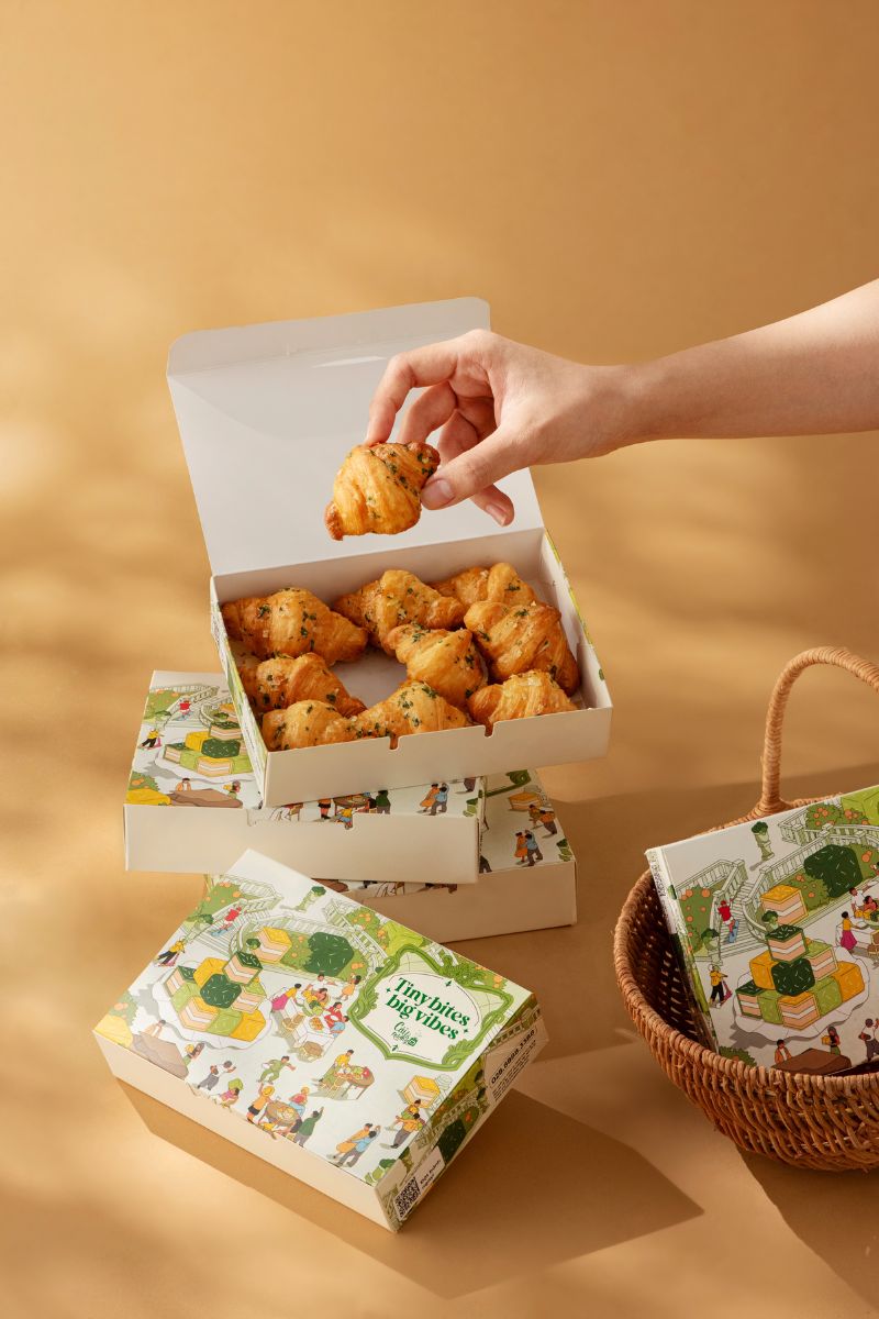 Set Bánh Mini Croissant Bơ Tỏi