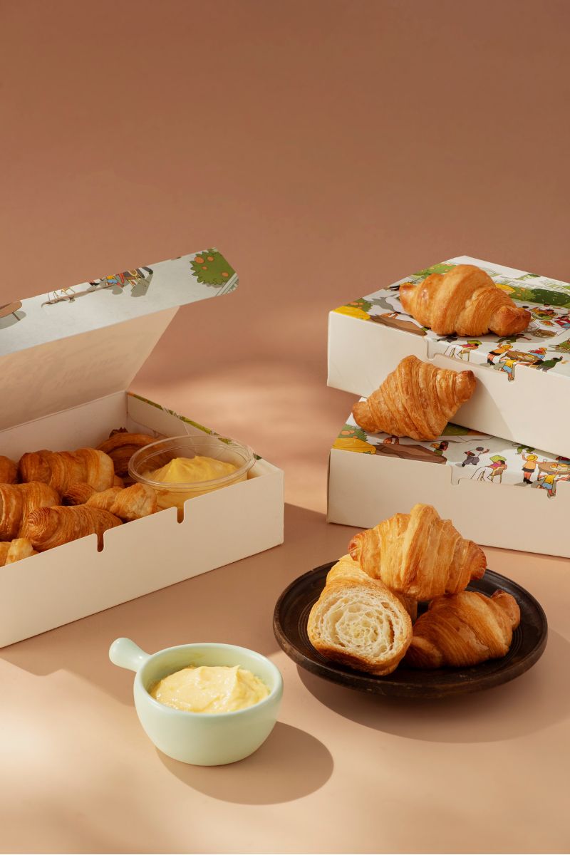 Set Bánh Mini Croissant Sốt Trứng Muối